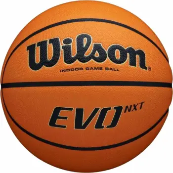 Top basketbolli Wilson EVO NXT FIBA WTB0966XB, madhësia 6, lëkurë kompozite, portokalli