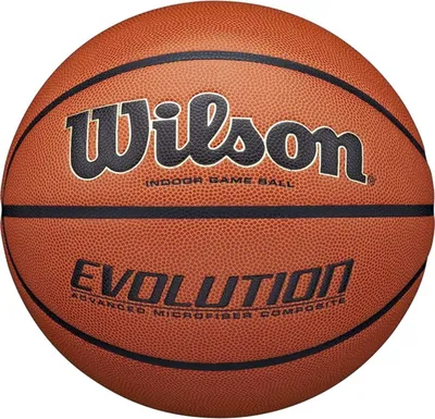 Top basketbolli Wilson Evolution WTB0516XBEMEA, për sallë, lëkurë sintetike, kafe - 1