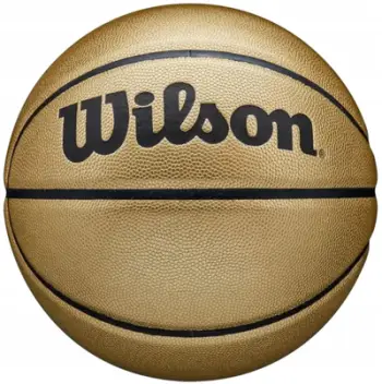 Top basketbolli Wilson Gold Comp Ball WTB1350XB, madhësia 7, për brenda dhe jashtë, i artë