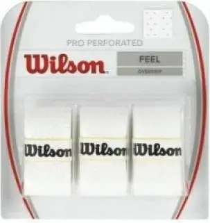 Mbështjellës për raketë tenis Wilson, të bardha