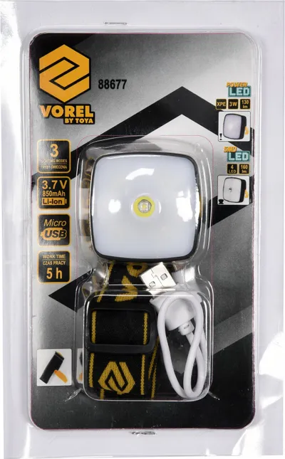 Llambë koke Vorel T88677, e zezë - 3