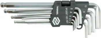 Set çelësash Vorel hex L, 2-10 mm, 9 copë