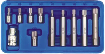 Set shufra spline Vorel 66770 M5-M12, 30/75mm, 11 copë