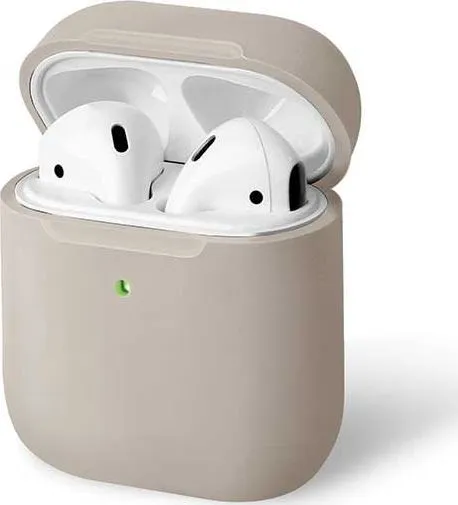 Këllëf Uniq Lino, për AirPods 1/2, bezhë - 1