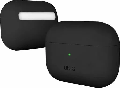 Mbështjellës UNIQ Lino për AirPods Pro, silikon, i zi - 2