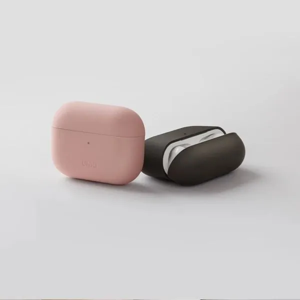 Mbështjellës UNIQ Lino për AirPods Pro, silikon, i zi - 4