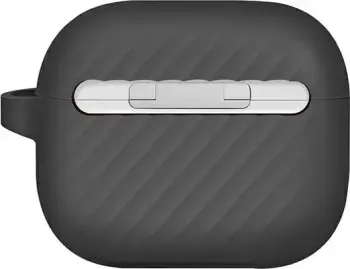 Mbështjellës silikoni UNIQ Vencer për AirPods 3, me karabiner, Gri