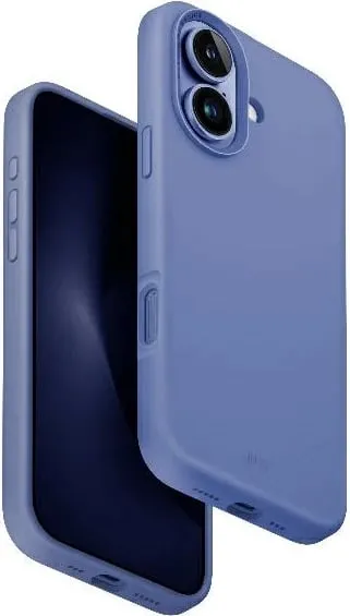 Mbështjellës UNIQ Lino Hue MagClick për iPhone 16, Blu - 1
