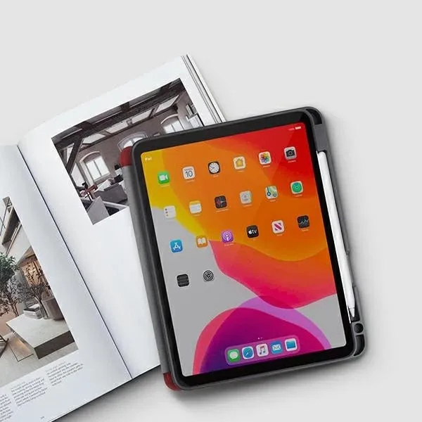 Mbështjellës UNIQ Transforma Rigor për iPad Air 10.9 (2020), Gri - 4