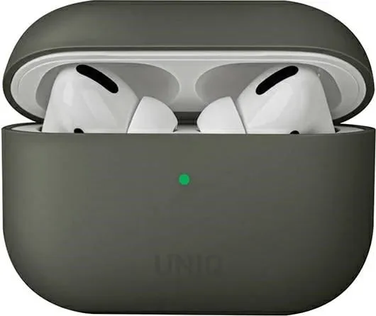 Mbështjellës UNIQ Lino për AirPods Pro, silikon, gri - 1