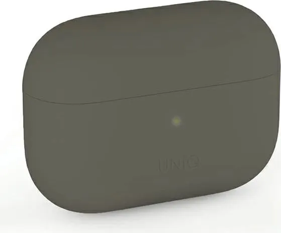 Mbështjellës UNIQ Lino për AirPods Pro, silikon, gri - 4