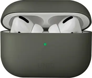 Mbështjellës UNIQ Lino për AirPods Pro, silikon, gri