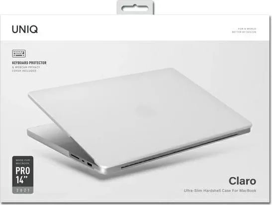 Mbështjellës UNIQ Claro për MacBook Pro 14" (2021/2023), transparent - 2