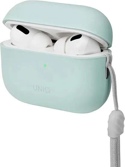 Këllëf mbrojtës Uniq për AirPods Pro 2, silikon Premium, ngjyrë mint - 1