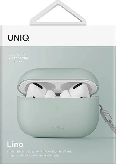 Këllëf mbrojtës Uniq për AirPods Pro 2, silikon Premium, ngjyrë mint - 4