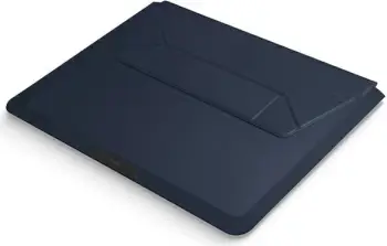Mbështjellës laptopi UNIQ Oslo, 14", lëkurë vegane, blu e errët