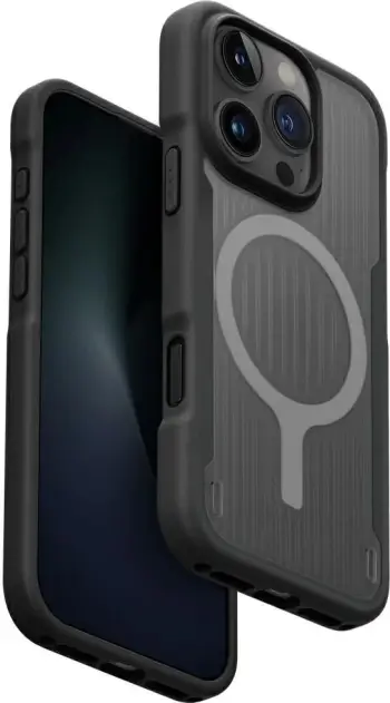 Mbështjellës UNIQ Combat Active Magclick Charging për iPhone 16 Pro Max, Gri