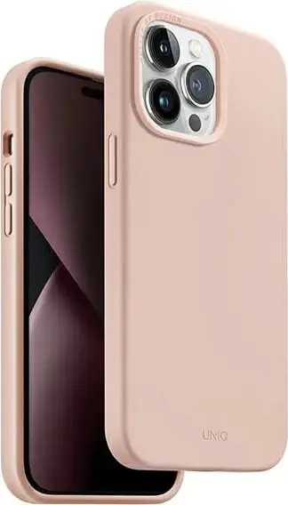 Mbrojtëse telefoni Uniq Lino për iPhone 14 Pro Max 6.7", silikon, rozë