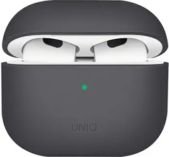 Mbështjellës UNIQ Lino për AirPods 3, silikon, gri