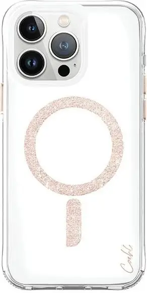 Mbështjellës UNIQ Coehl Glace për iPhone 15 Pro, MagSafe, Rozë dhe ari