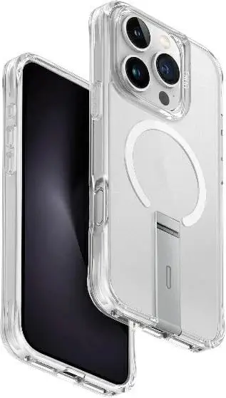 Mbështjellës UNIQ Eleva me këmbë Vertica për iPhone 16 Pro, Transparent