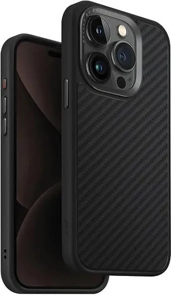 Mbështjellës UNIQ Keva Magclick për iPhone 15 Pro, i zi - 1