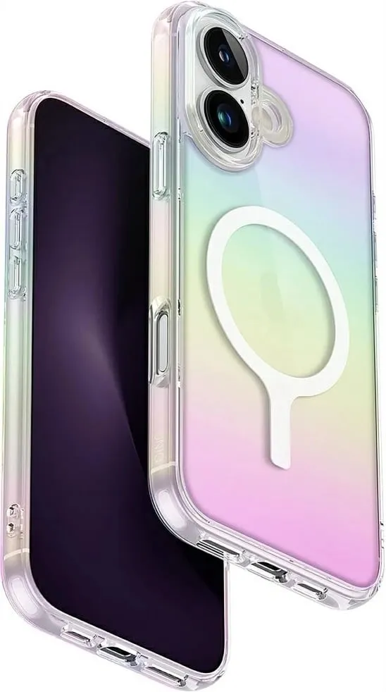 Mbështjellës UNIQ Iridescia Magclick Charging për iPhone 16 Plus, Multicolor - 1