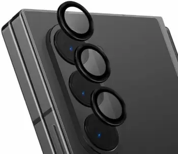 Mbështjellës lente alumini UNIQ Optix me xham të temperuar për Samsung Galaxy Z Fold 6, Argjendtë