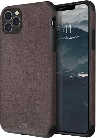 Mbështjellës UNIQ Sueve për iPhone 11 Pro, Gri e errët - 1