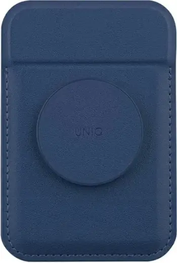 Mbështjellës magnetik për kartela UNIQ Flix, me stand, për smartphone, Kaltër navy