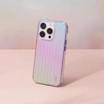 Mbështjellës UNIQ Coehl Linear për iPhone 14 Pro, blu dhe rozë