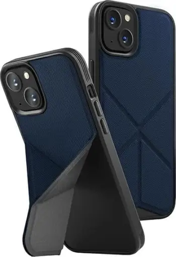 Mbështjellës UNIQ Transforma Magclick për iPhone 14, me qëndrim, kaltër
