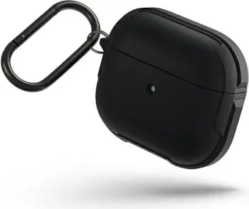 Mbështjellës UNIQ Valencia për AirPods 3, me karabiner, i zi
