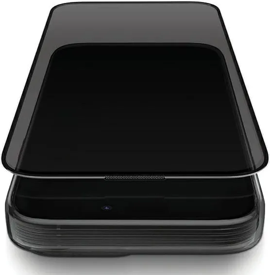 Xham mbrojtës matte UNIQ Optix për iPhone 15 Pro Max 6.7", xham i kalitur, me aplikator - 2
