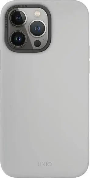 Mbështjellës UNIQ Lino Hue Magclick për iPhone 15 Pro Max, Gri