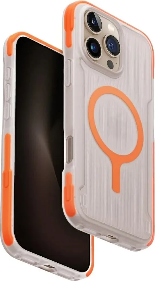 Mbështjellës UNIQ Combat Active Magclick Charging për iPhone 16 Pro, Portokalli - 1