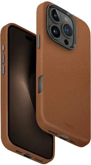 Mbështjellës UNIQ Lyden MagClick për iPhone 16 Pro, kafe - 1