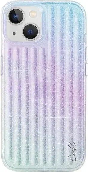 Mbështjellës UNIQ Coehl Linear për iPhone 15, rozë dhe kaltër