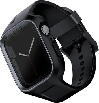 Mbështjellës me rrip UNIQ Monos për Apple Watch 44/45mm, E zezë