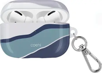 Mbrojtëse UNIQ për AirPods Pro, e bardhë/e kaltër
