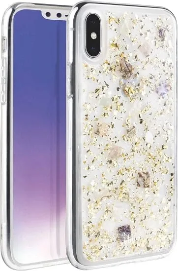 Mbështjellës UNIQ Lumence Clear për iPhone XS Max, ari - 1