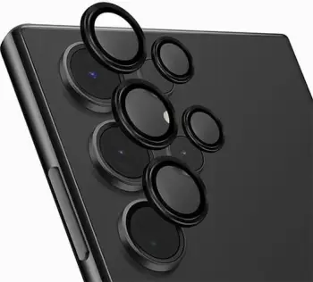 Mbështjellës alumini për lente kamerë UNIQ Optix, për Samsung Galaxy S24 Ultra, i zi