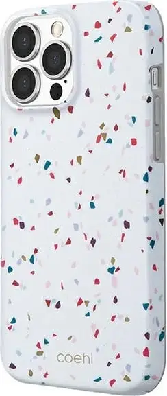 Mbështjellës UNIQ Coehl Terrazzo për iPhone 13 / 13 Pro, Bardhë