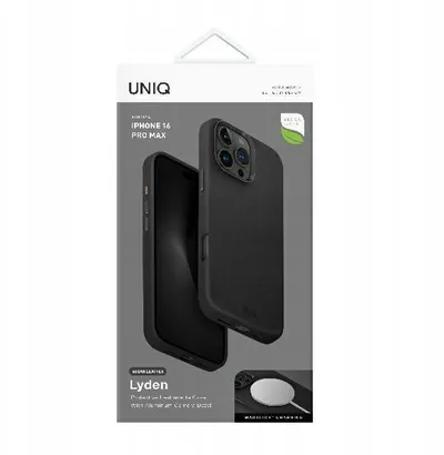 Mbrojtëse telefoni Uniq Lyden për iPhone 16 Pro Max, 6.9", Magclick, e zezë - 1