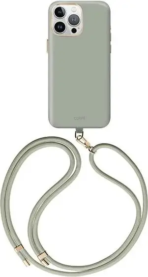 Mbështjellës UNIQ Coehl Creme për iPhone 15 Pro, me karikim magnetik, Sage