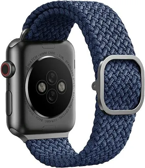 Rrip për Apple Watch UNIQ Aspen, 38/40/41mm, i thurur, Blu - 3