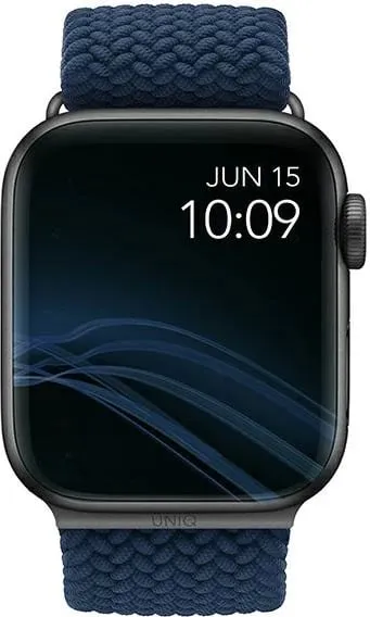 Rrip për Apple Watch UNIQ Aspen, 38/40/41mm, i thurur, Blu - 4