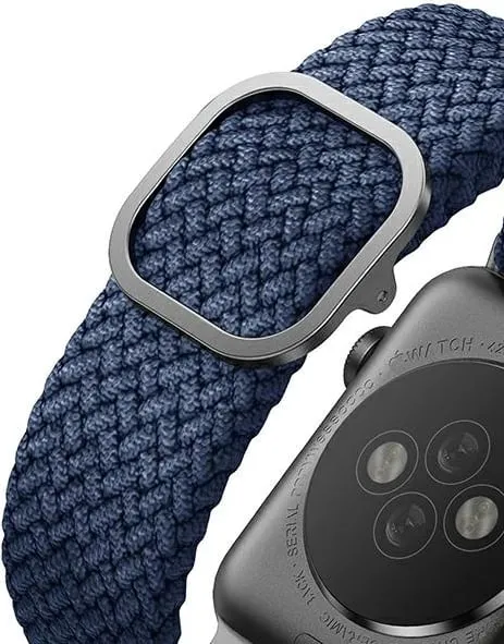 Rrip për Apple Watch UNIQ Aspen, 38/40/41mm, i thurur, Blu - 5