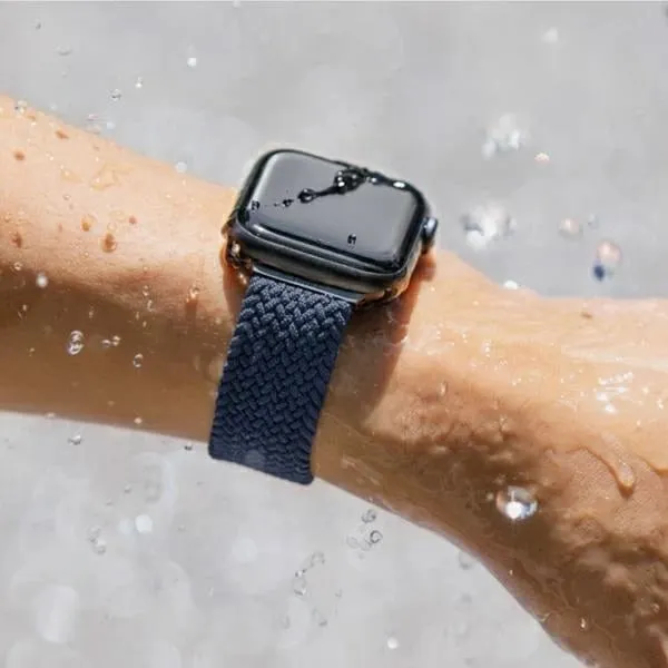 Rrip për Apple Watch UNIQ Aspen, 38/40/41mm, i thurur, Blu - 7