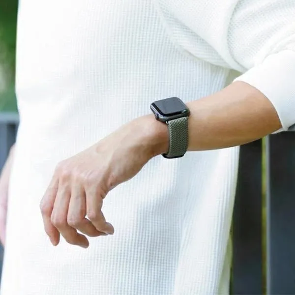 Rrip për Apple Watch UNIQ Aspen, 38/40/41mm, i thurur, Blu - 8